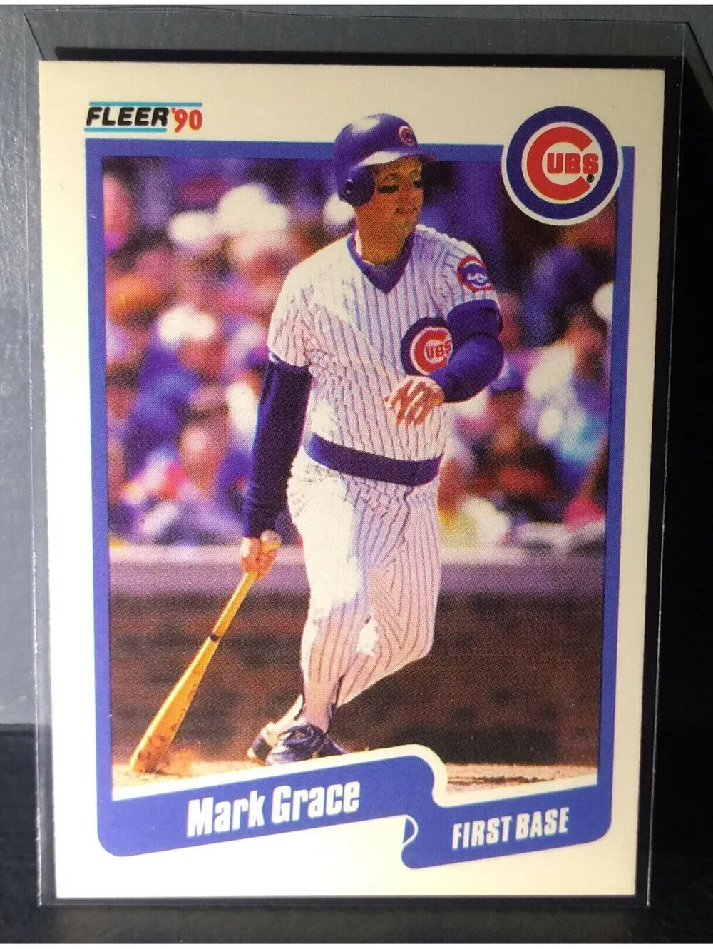 1990 Mark Grace Fleer Baseball Card #32